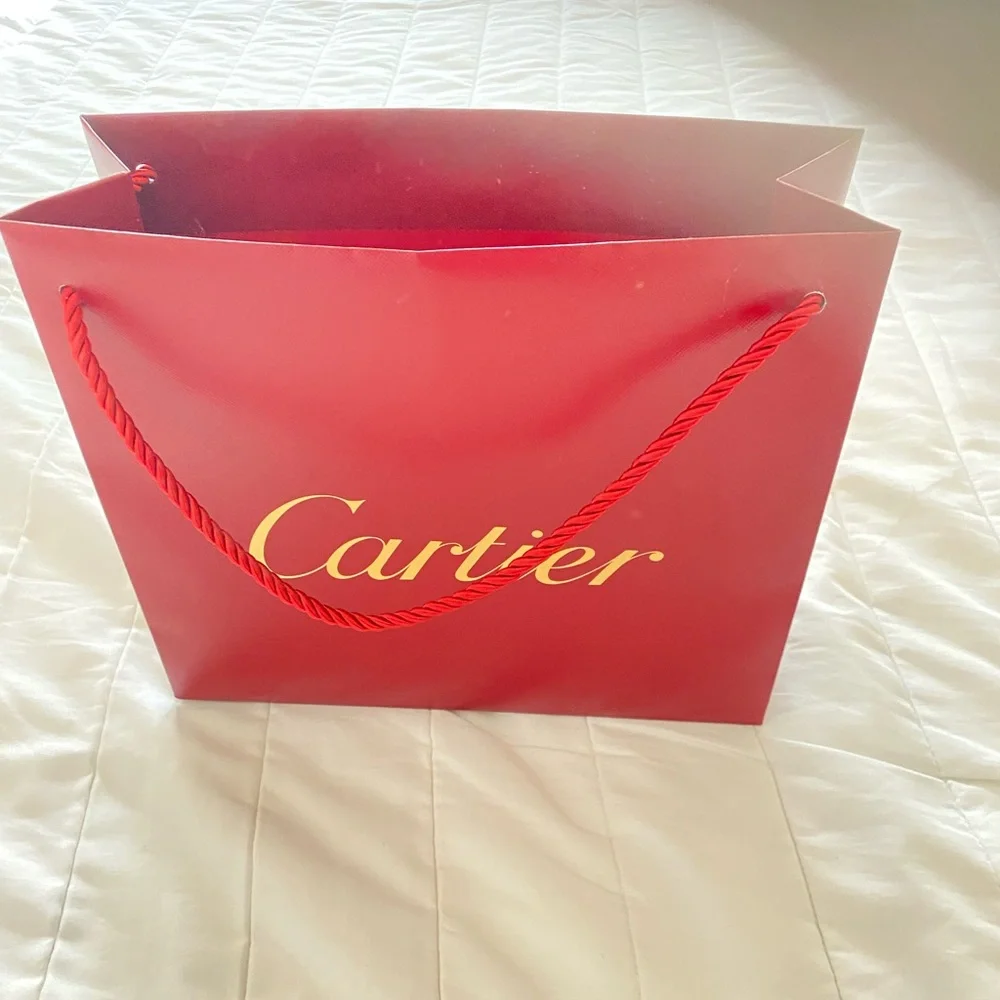 Cartier Red & Gold Collectible Gift Bag - Picture 2 of 6
